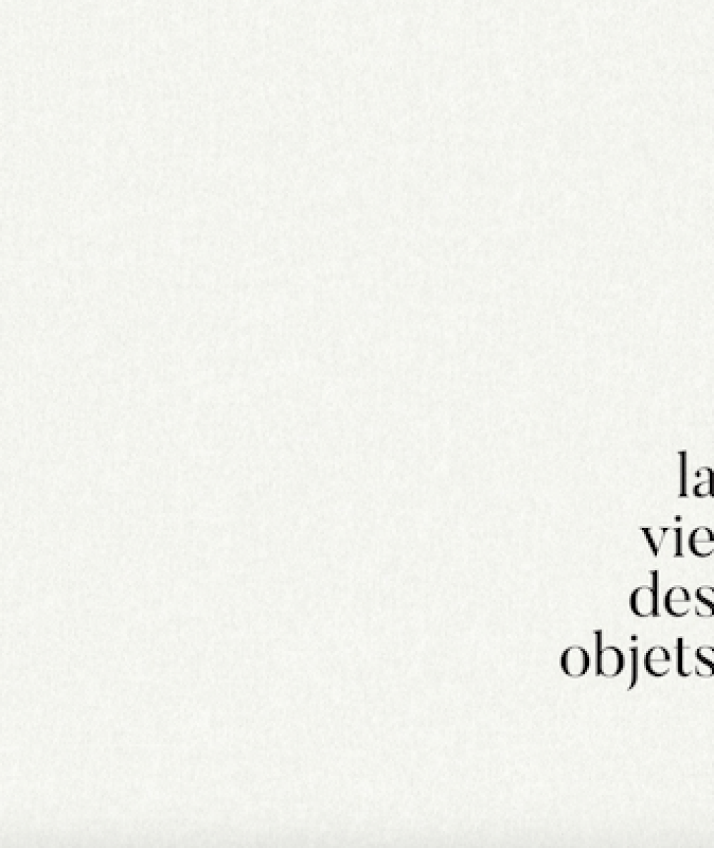 image La vie des objets